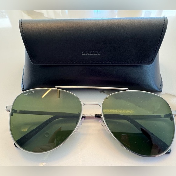 Bally Green Aviator Sunglasses - Picture 1 of 9